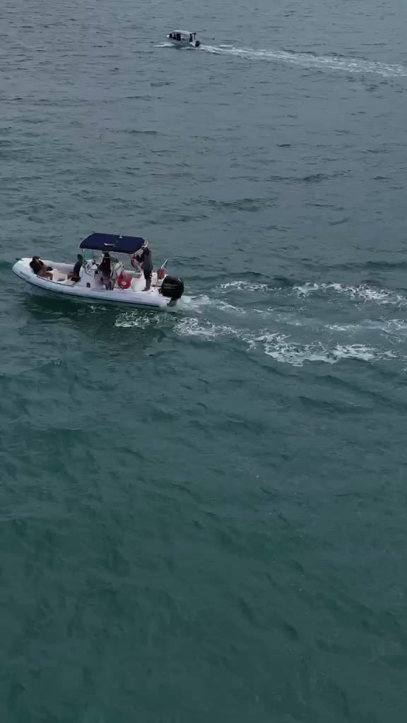 Vídeo: lancha navegando pela costa de Ilhabela